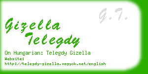 gizella telegdy business card